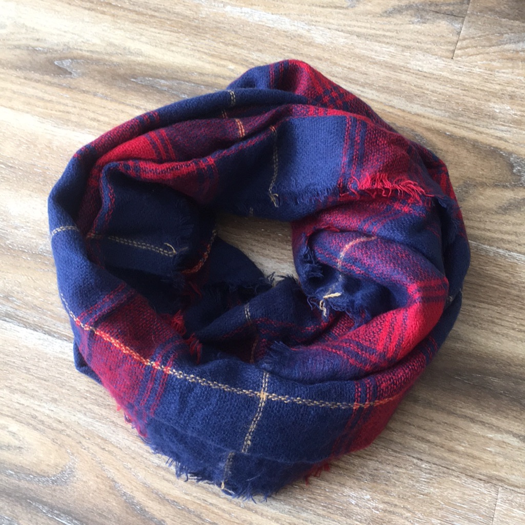 Lulu Plaid Infinity Scarf